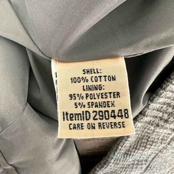 L.L. Bean Classic Fit Faux Wrap Skirt Gray Plaid size 10 Regular - Picture 11 of 11